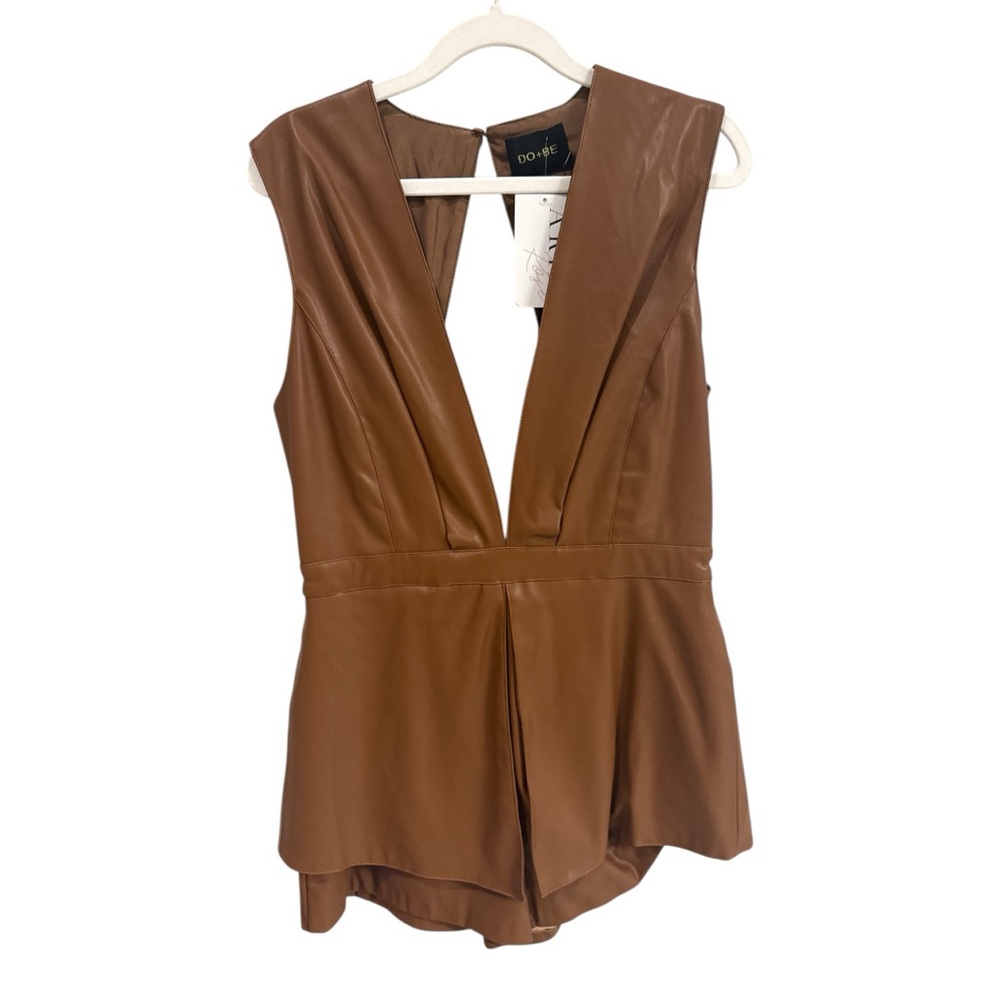 DO+BE Tan V-Neck Romper